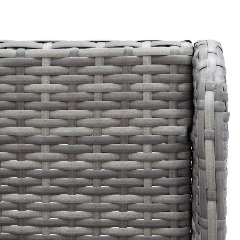 Garden Corner Sofas 2 Pcs Poly Rattan Grey