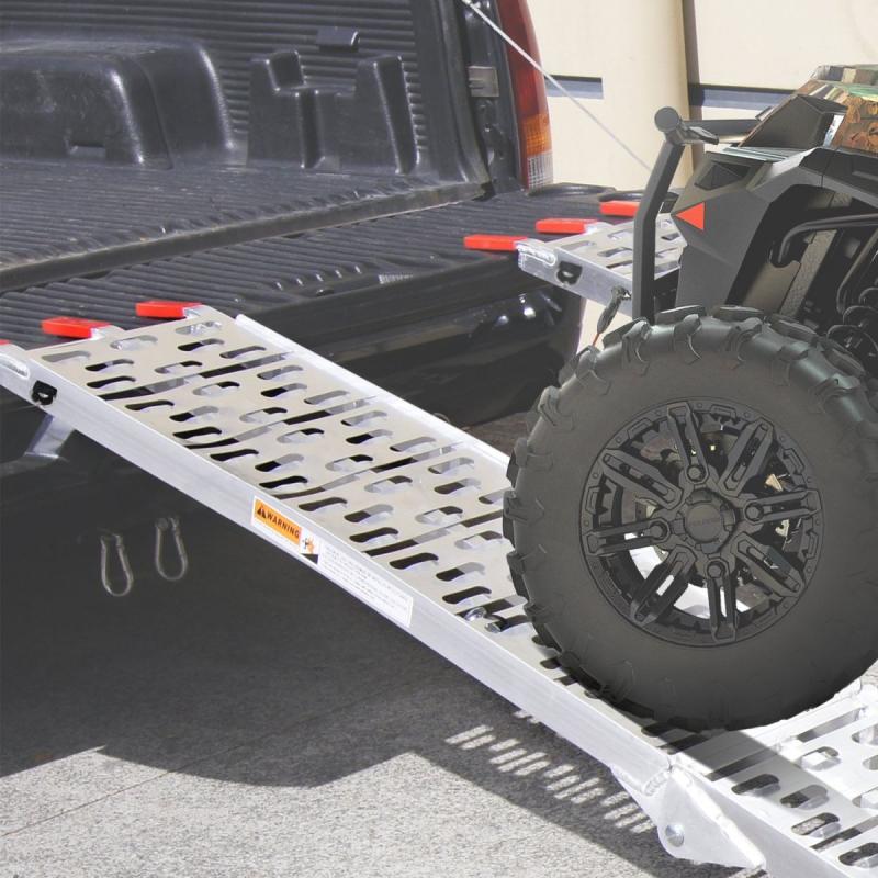 Aluminium ATV Loading Ramp Foldable Silver