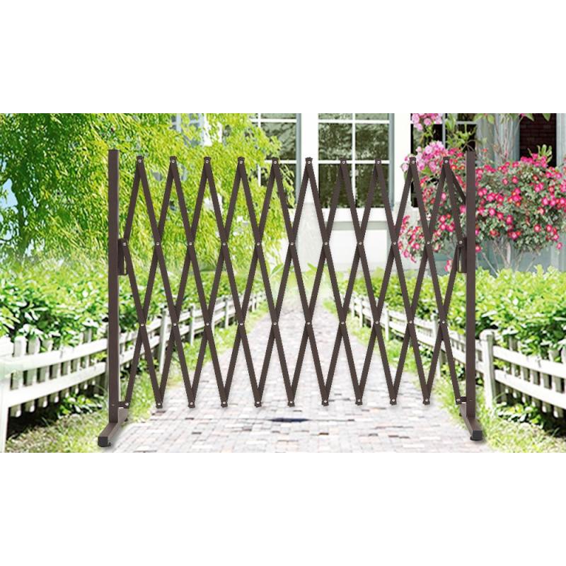 Expandable Metal Steel Safety Gate Fence Barrier Indoor Outdoor