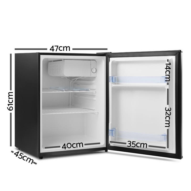 Glacio 70L Portable Mini Bar Fridge Black