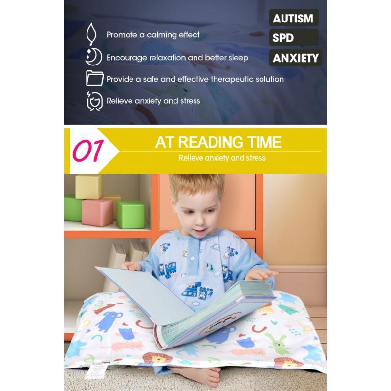 Blue Weighted Cotton Lap Pad