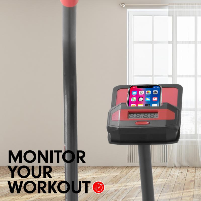 Powertrain Air Resistance Fan Exercise Bike for Cardio Black