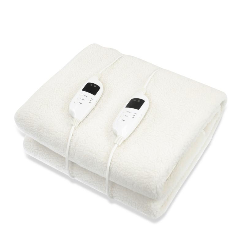 Laura Hill Heated Electric Blanket Fitted Fleece Underlay Double