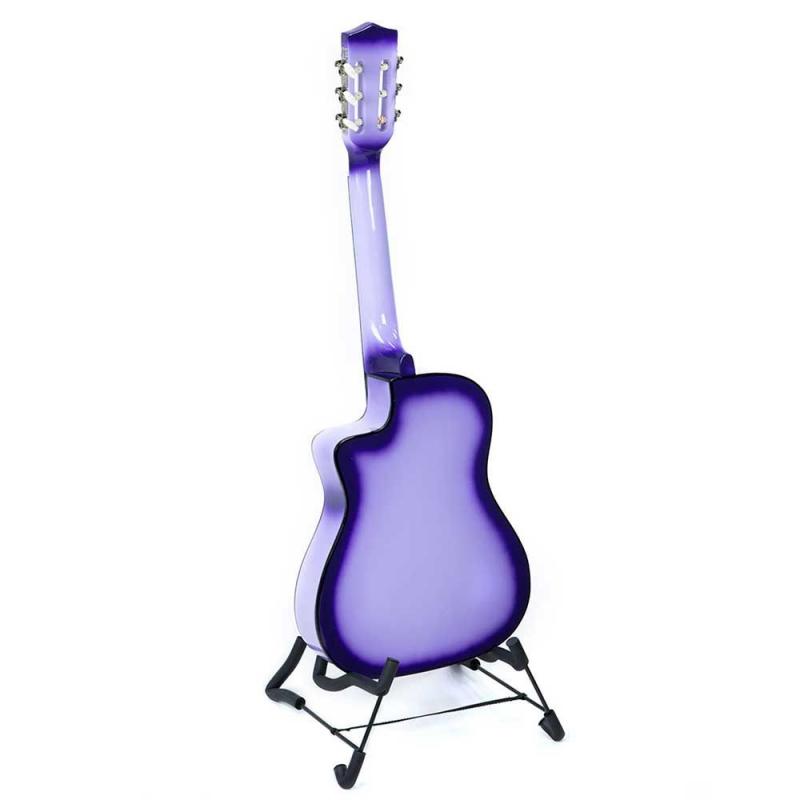 38in Cutaway Acoustic Guitar with guitar bag Purple Burst