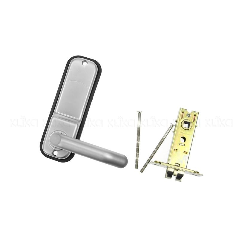 Mechanical push button door lock