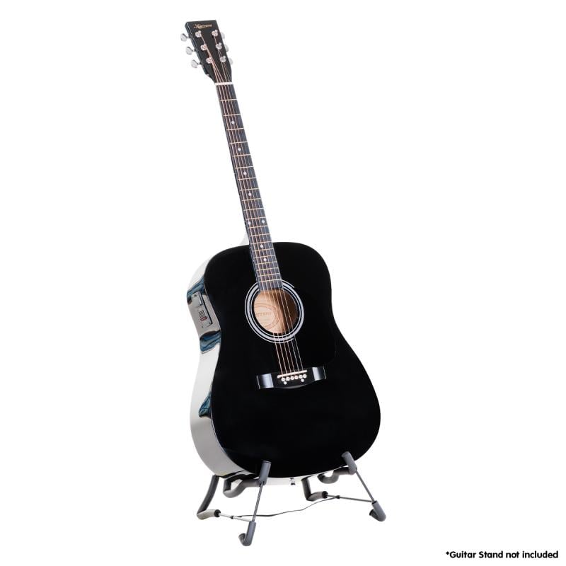 Karrera 41in Acoustic Guitar with EQ Band Black