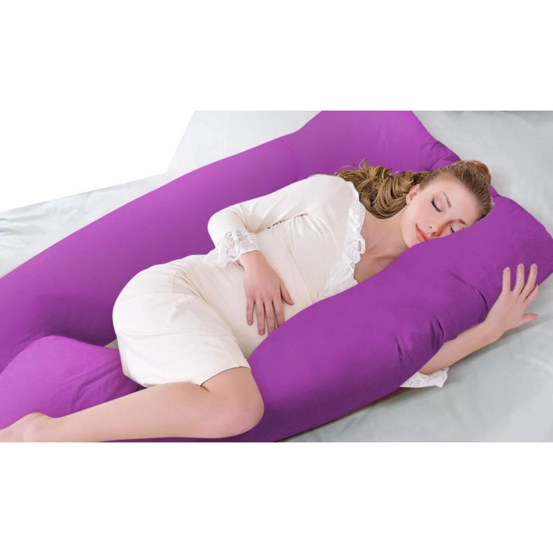 Maternity Pillow Pregnancy Nursing Sleeping Body Support Plum Colour