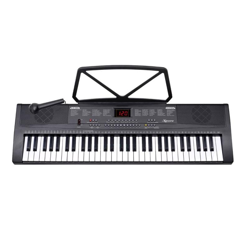 Karrera 61Key Electronic Piano Keyboard 75cm Black