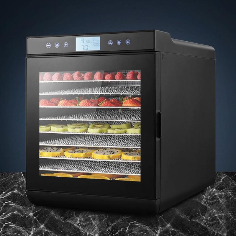 Food Dehydrators Stainless Steel Jerky Dehydrator Fruit Dryer 10 Trays