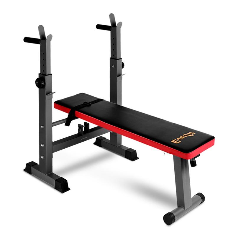 MultiStation Weight Bench Press Weights Equipment Home Gym Red