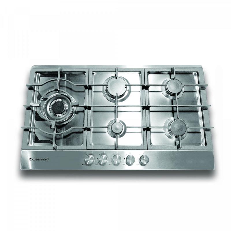 Kleenmaid 90cm Stainless Steel BuiltIn Gas Cooktop 5 Burner GCT9012