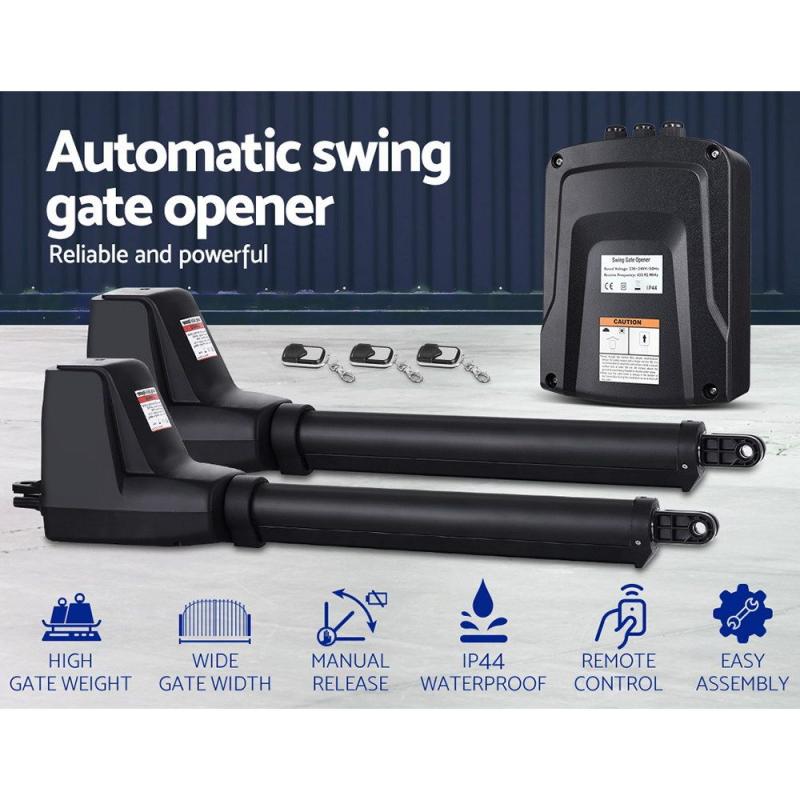 LockMaster Swing Gate Opener Automatic Electric Kit Remote Control