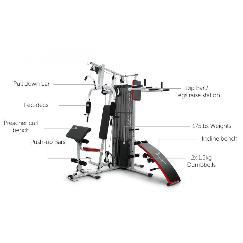 Powertrain MultiStation Home Gym with weights Multi Station Home Gyms