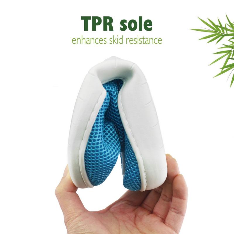 Unisex Antifatigue Bamboo Gel Slippers Small