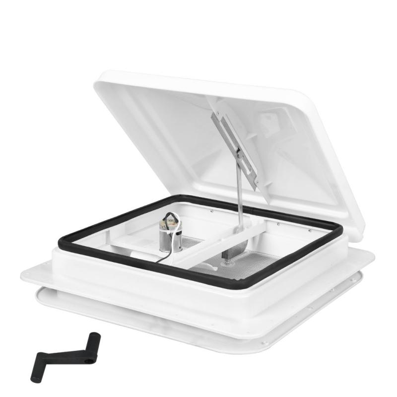 12V Caravan Vent Fan RV Shower Roof Hatch 355x355mm Camper Boat