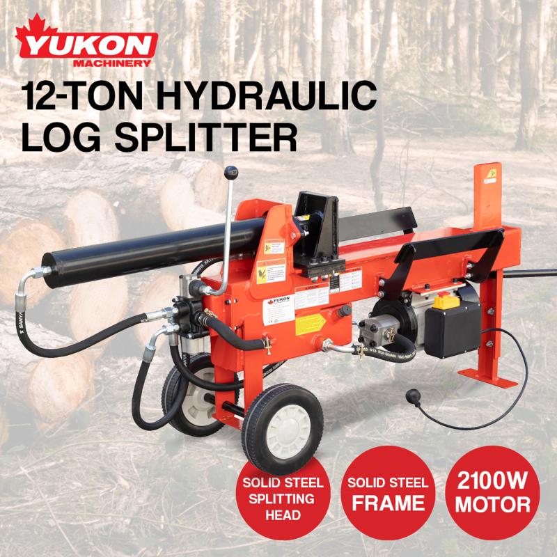Yukon 12 Ton Electric Hydraulic Log Splitter
