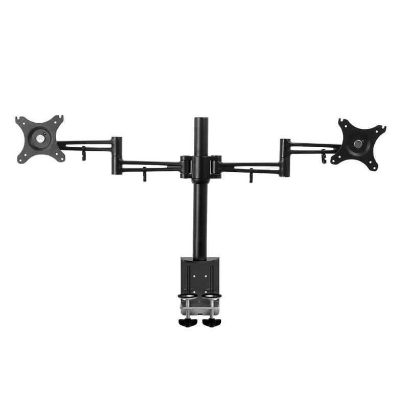 2 Arm Adjustable Screen Holder Black