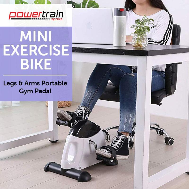 Powertrain Mini Exercise Bike Pedal Exerciser for Arms and Legs