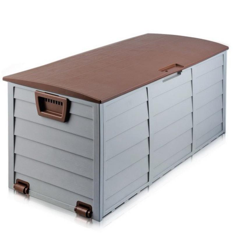 290L Outdoor Weatherproof Storage Box Brown