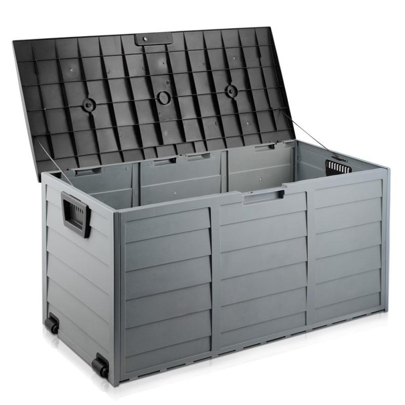 290L Outdoor Weatherproof Storage Box - Black
