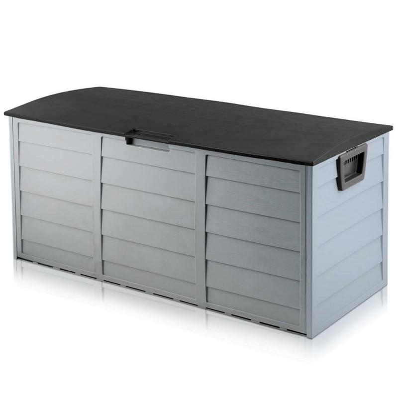 290L Outdoor Weatherproof Storage Box Black