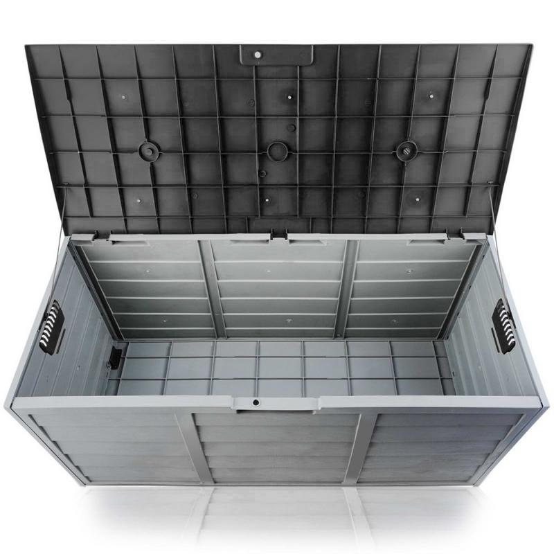 290L Outdoor Weatherproof Storage Box Black