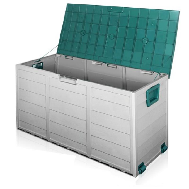 290L Outdoor Weatherproof Storage Box Green