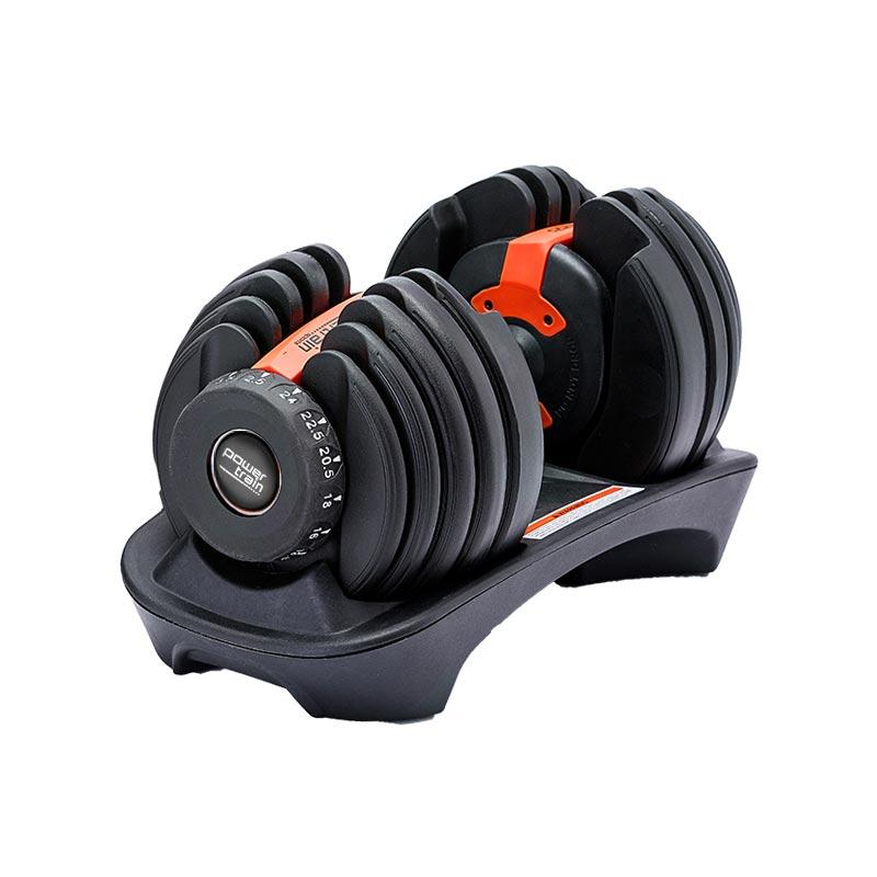 1x Powertrain Adjustable Dumbbell 24kg Adjustable Dumbbells