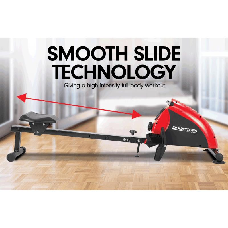 Powertrain Foldable Rowing Machine RWH02 Red