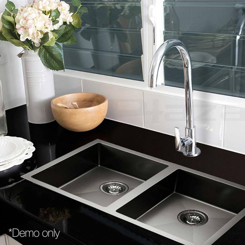 770 x 450mm Stainless Steel Sink Black