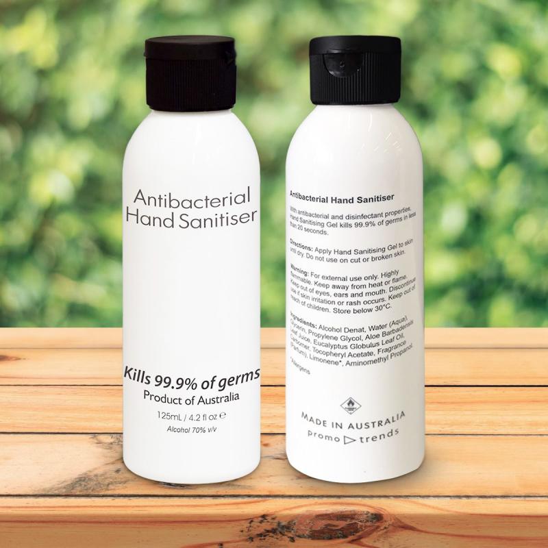 125ml Antibacterial Hand Sanitiser Sanitizer Gel Australian Made