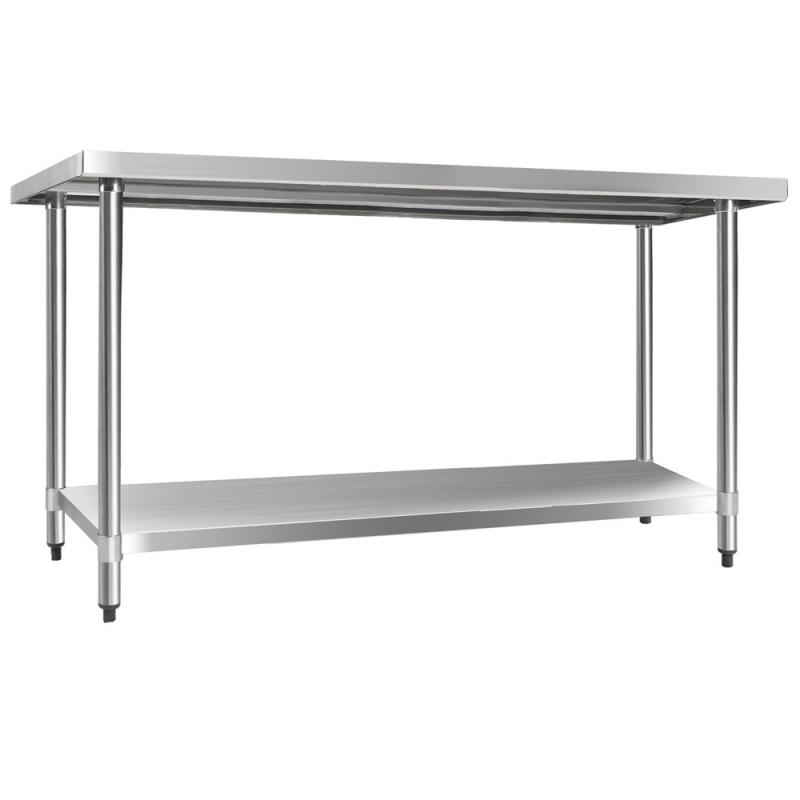 610 x 1524mm Commercial Stainless Steel Kitchen Bench