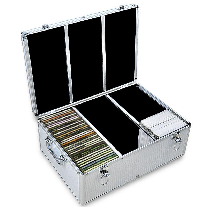 Aluminium Cd Case Dvd Case With Bluray Lock 500 Discs