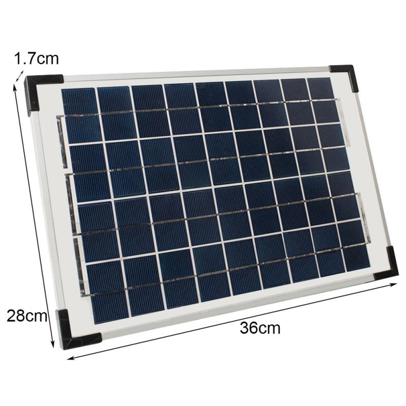 10w 12v Solar Panel 2 Amp Regulator RV Marine Trickle Battery Charger