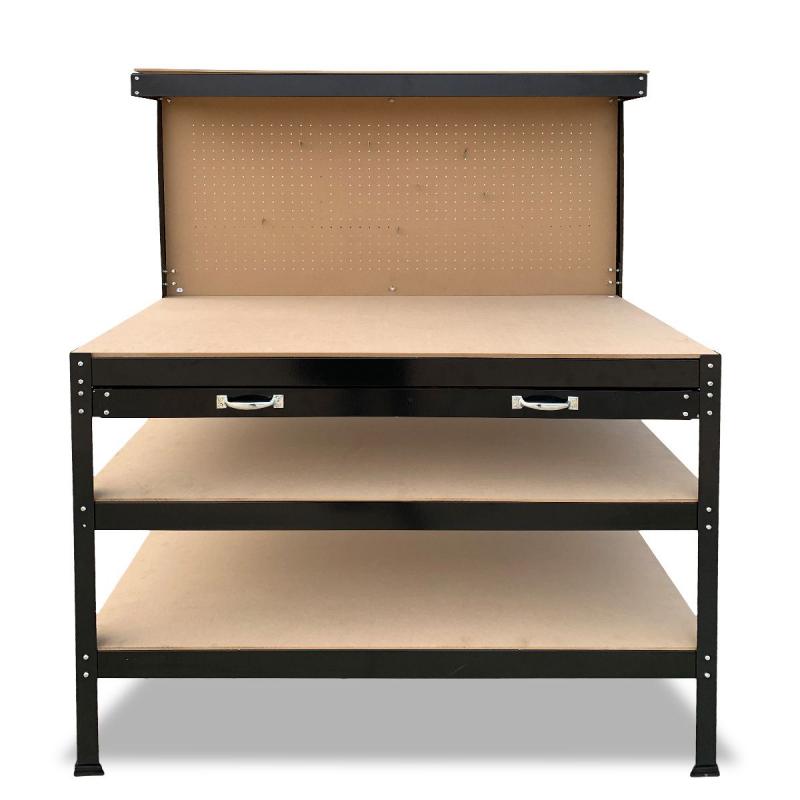 3Layered Work Bench Garage Storage Table Tool Shop Shelf