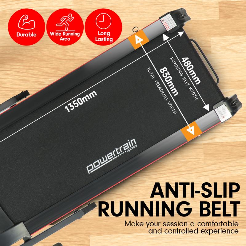 Electric Treadmill Powertrain V100 Power Incline with 12 Computer Programs