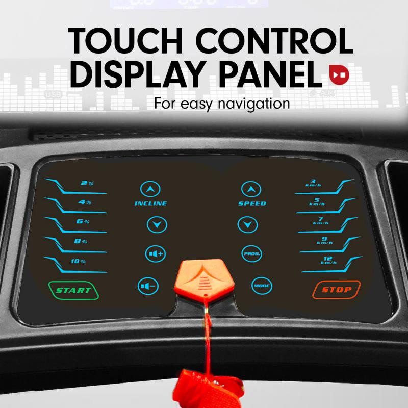 Electric Treadmill Powertrain V100 Power Incline with 12 Computer Programs