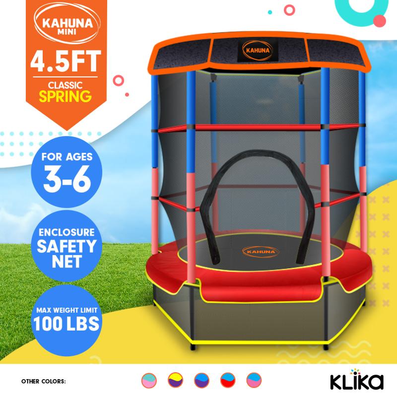 Kahuna Mini 4.5 ft Trampoline Red Blue