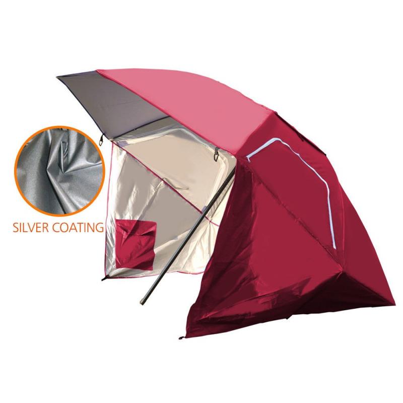 8ft Portable Allweather Shelter Umbrella Tent Red