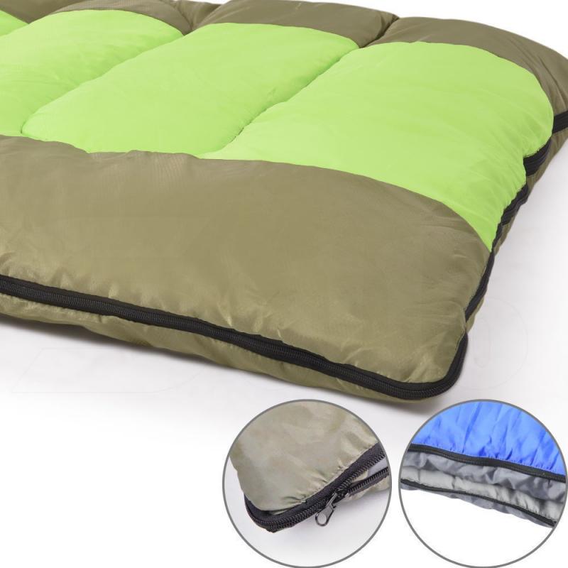 Thermal Single Outdoor Camping Sleeping Bag Mat Tent Hiking Green