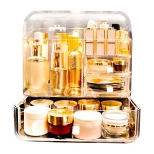 Transparent Cosmetic Storage Box Clear Makeup Skincare Holder