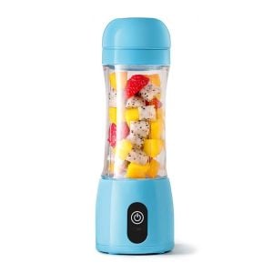 SOGA 380ml Portable USB Rechargeable Handheld Fruit Mixer Juicer Blue