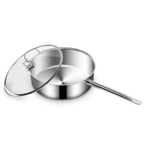 SOGA Stainless Steel 32cm Saucepan With Lid Induction Cookware