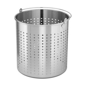 71L 18/10 Stainless Steel Perforated Stockpot Basket Pasta Strainer
