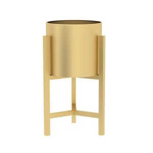Gold Metal Plant Stand Flower Pot Holder Corner Shelving Rack 45CM