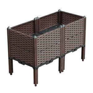 80cm Raised Planter Box Flower Outdoor Plants Garden Bed with Legs