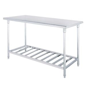 SOGA 150*70*85cm Commercial Catering Kitchen Stainless Steel Bench