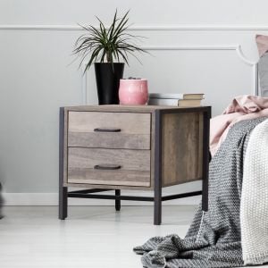 Bedside Table Palm Beach Drawers Nightstand Unit Cabinet Storage