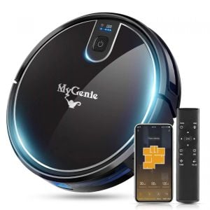 Wifi Pro Robotic Vacuuum Cleaner Carpet Wet Dry Mopping Black