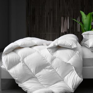 Tencel Blend Quilt 300GSM Doona All Season - Double - White